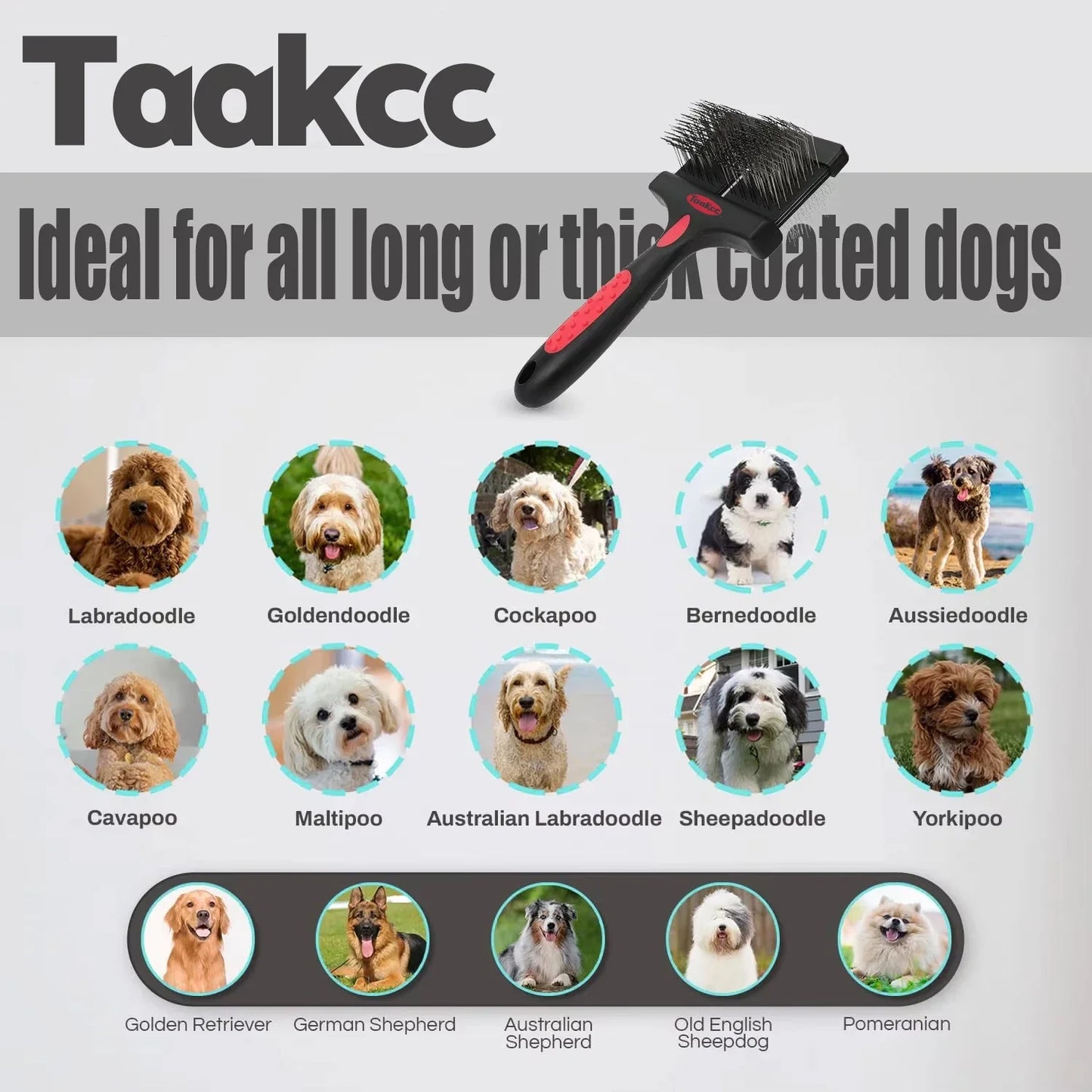 Brosse chien carde double