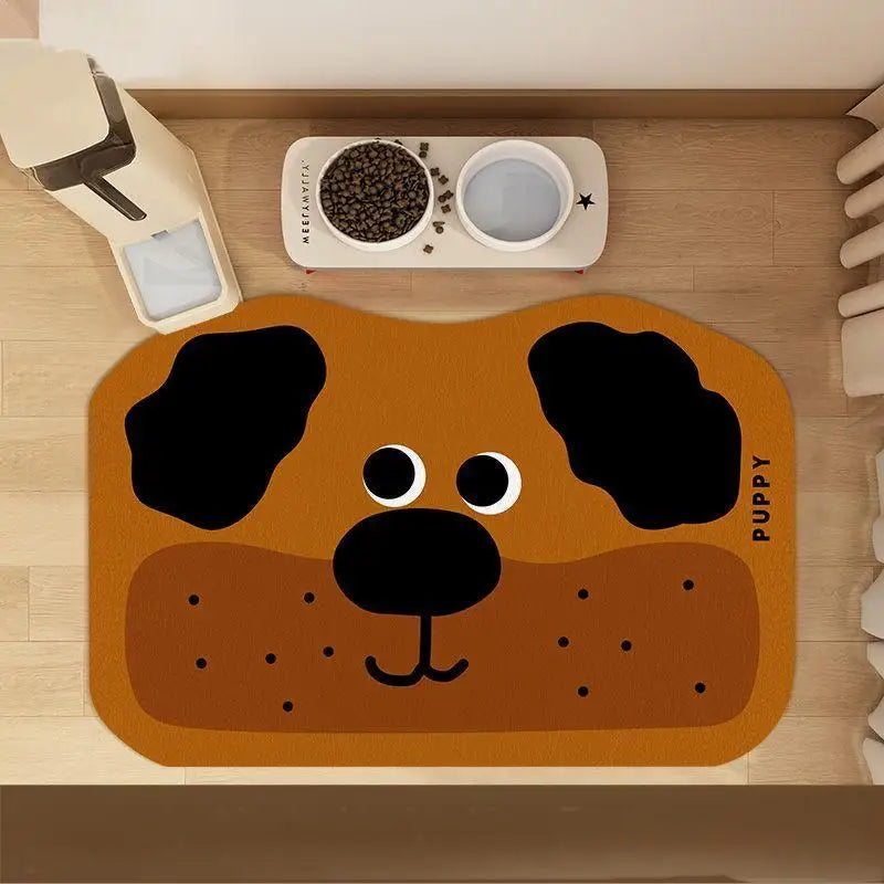 Tapis gamelle pour chien design