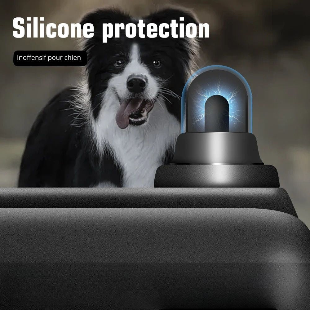 protection du collier réglable d'éducation. Il y a une protection en silicone autour de la partie électrique pour protéger le chien. Image produit Boutiquechien