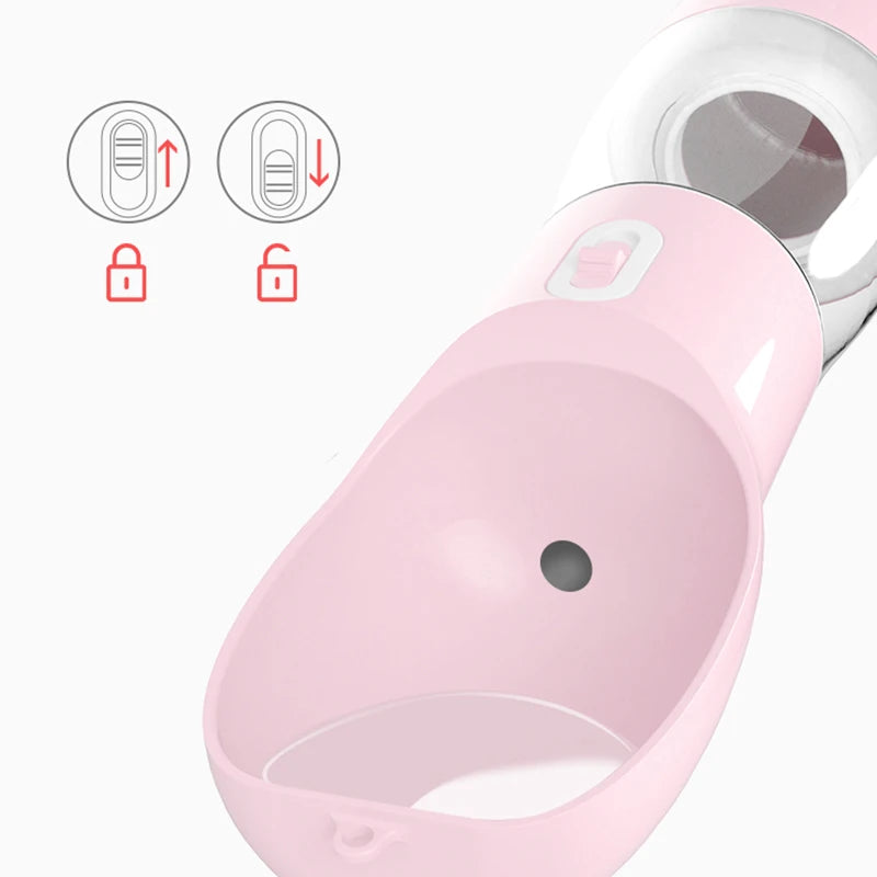 Système de sécurité de couleur rose parfait pour transporter facilement la gourde. Image produit Boutiquechien