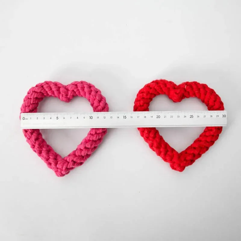 Dimension du coeur pour chien de couleur rose et rouge. Image produit de Boutiquechien