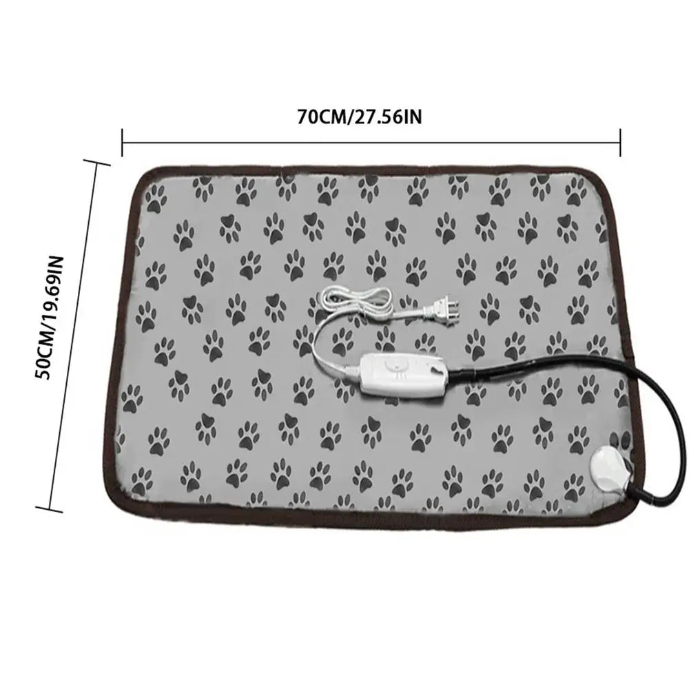 dimension du tapis électrique chauffant noir et gris électrique. Tapis chien électrique gris et noir de boutiquechien