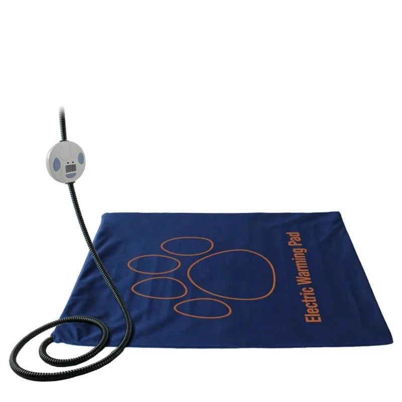 tapis chauffant électrique réglable de couleur bleu et orange. Image produit boutiquechien