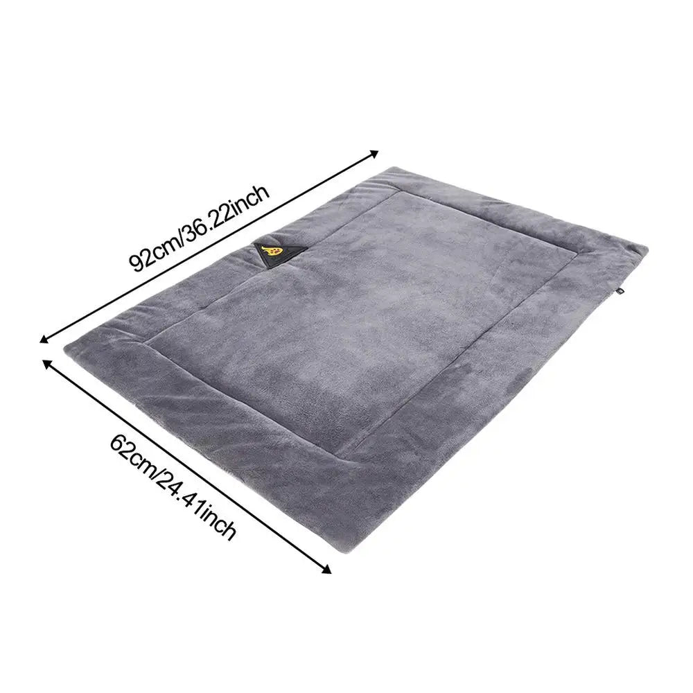 tapis auto chauffant pour chien de couleur gris durable et résistant. Image produit Boutiquechien taille 92