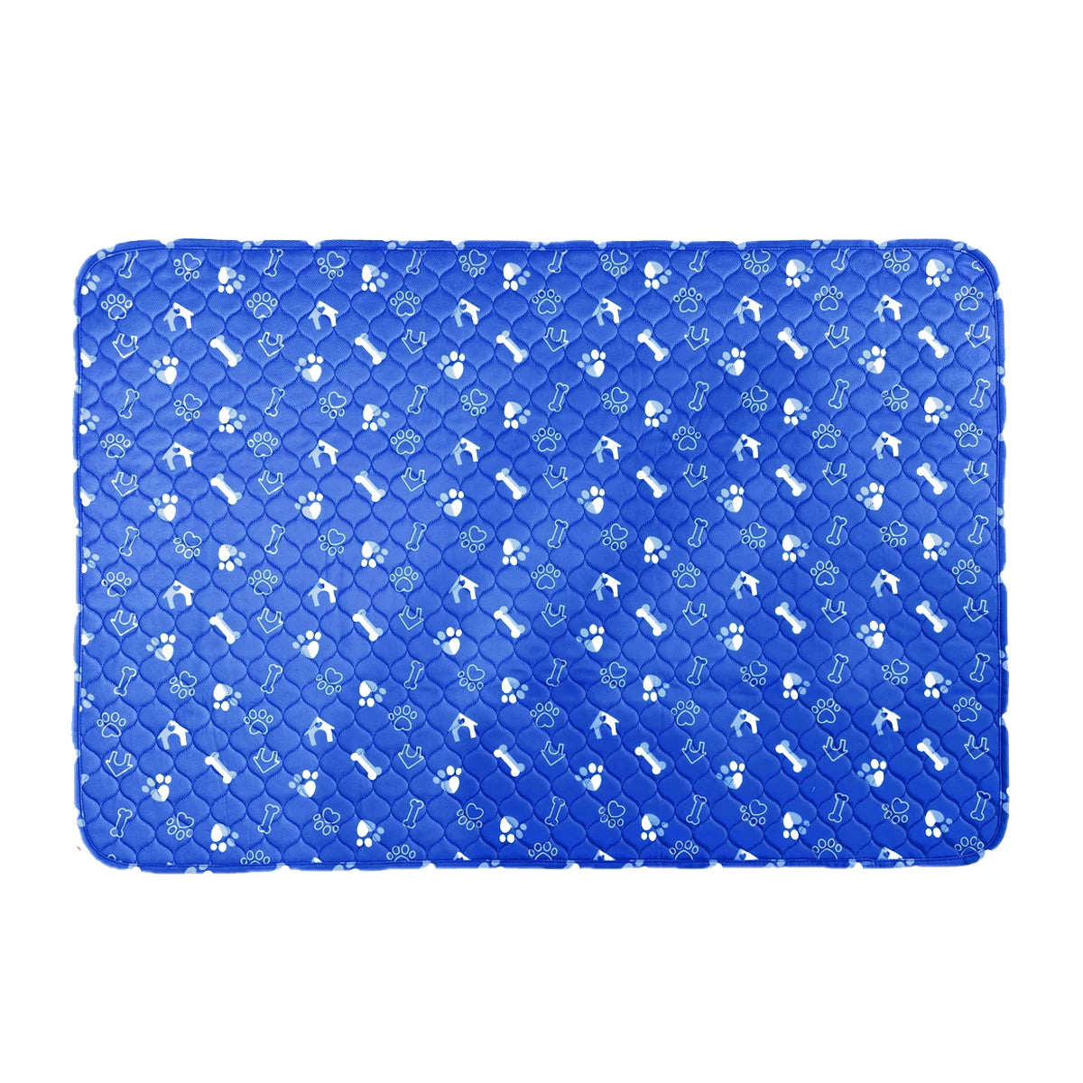tapis chien bleu souffrant d'incotinence. Le tapis bleu est parfait pour les chien qui ont des problèmes de vessis. Image produit Boutiquechien
