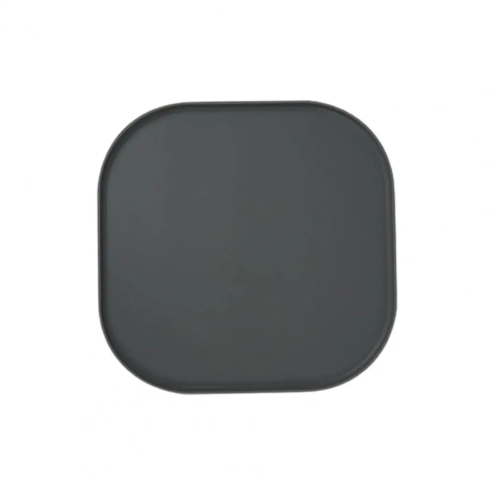 Tapis de protection gamelle de couleur gris en silicone résistant dans un fond blanc. Image produit Boutiquechien