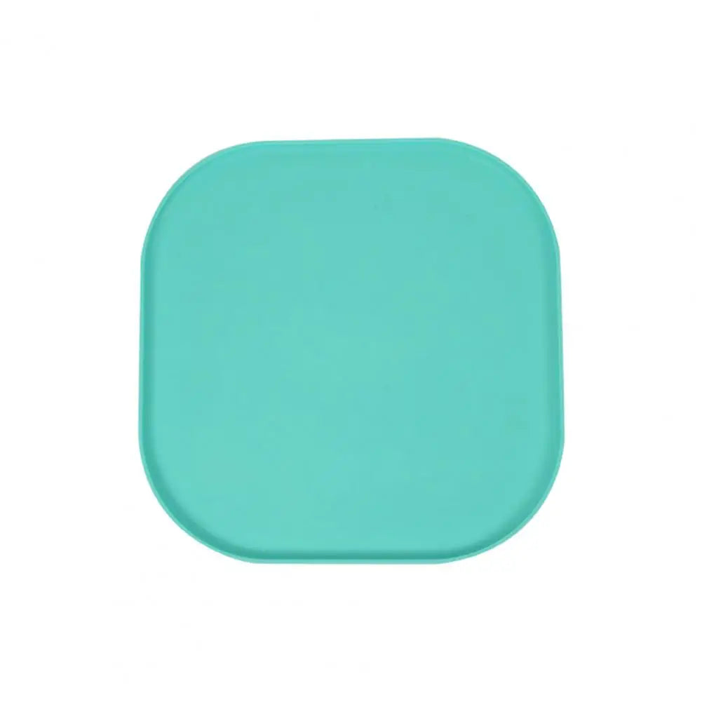 Tapis de protection gamelle de couleur vert en silicone résistant dans un fond blanc. Image produit Boutiquechien