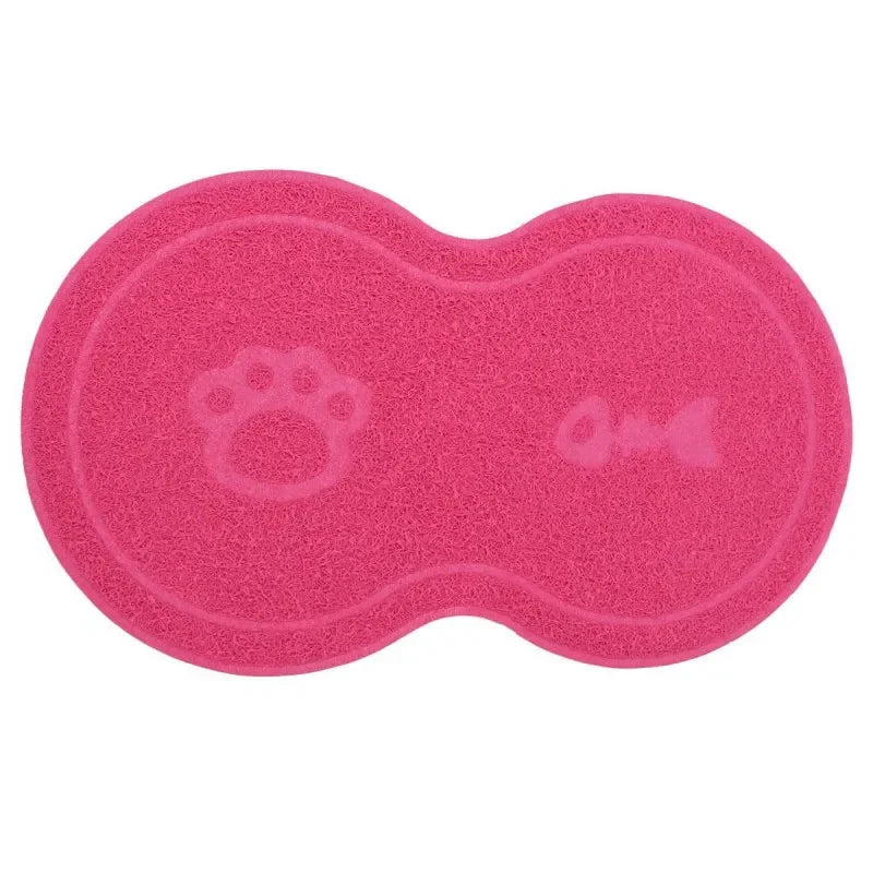 Tapis de sol gamelle chien de couleur rose