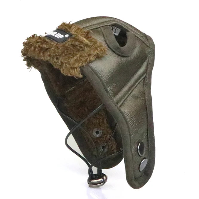 Bonnet pour chien de couleur brun pour les chiens de petite et grande taille. Image produit Boutiquechien