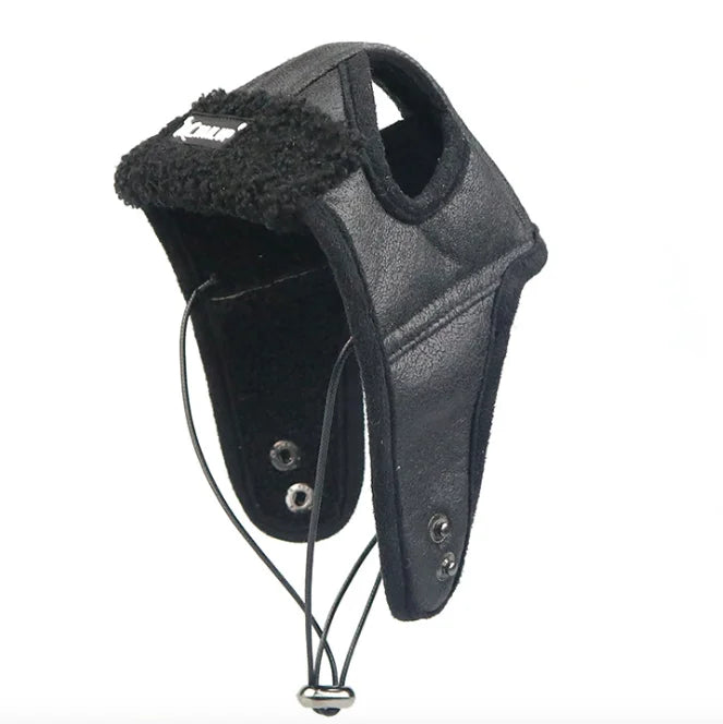 Bonnet pour chien en cachemire de couleur noir pour les chiens de boutiquechien