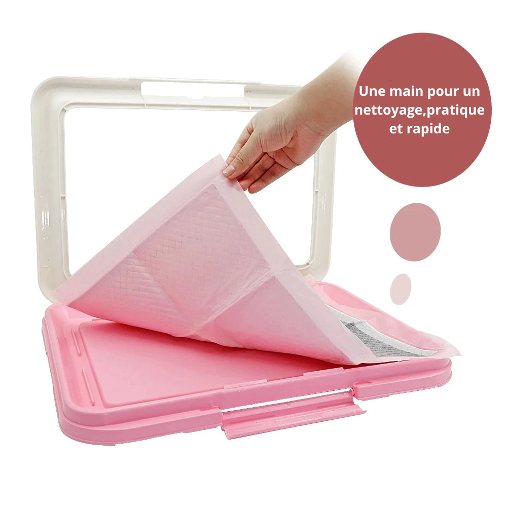 Changement des couches du tapis chien de propreté. Image produit Boutiquechien