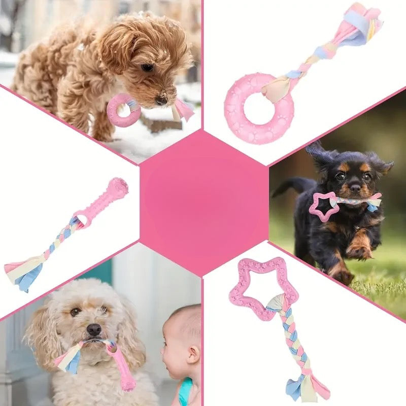 Jouet chien de couleur rose résistant. des petits chien jouet avec ces jouets rose de Boutiquechien