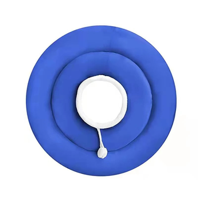 Collerette pour chien de couleur bleu ronde. Image produit Boutiquechien