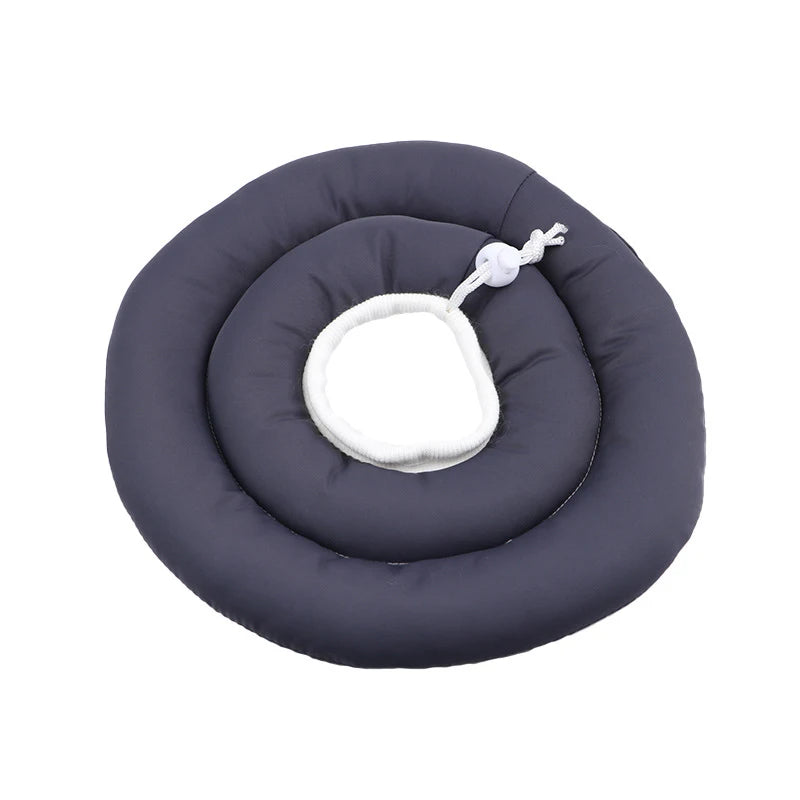 Collerette pour chien de couleur noir ronde. Image produit Boutiquechien