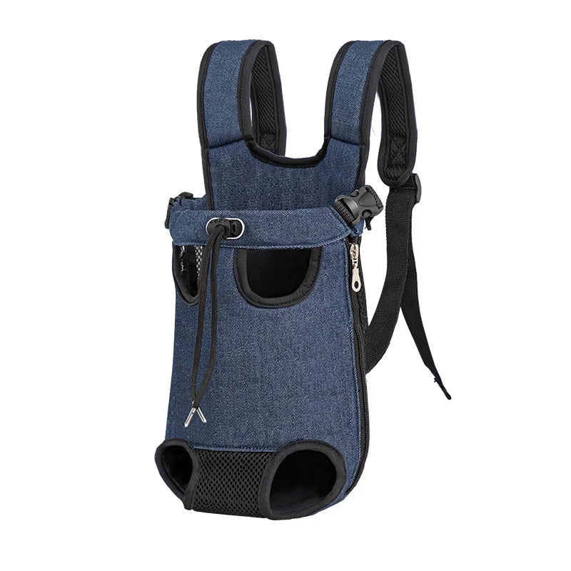 sac de marche pour chien de couleur bleu avec un réglage total du sac pour chien. image produit Boutiquechien