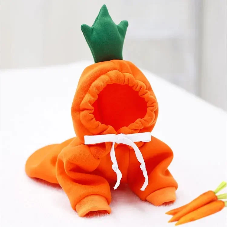 Déguisement de carotte  orange pour chien. Image produit Boutiquechien