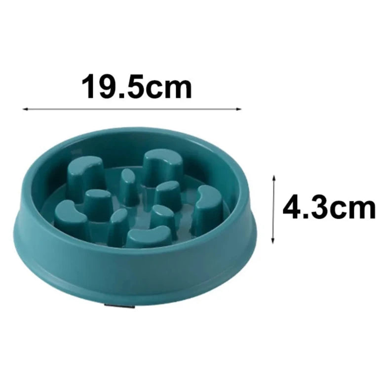 Gamelle pour chien anti glouton de couleur vert foncé avec toutes les tailles. Image produit Boutiquechien