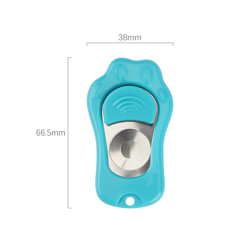 Dimensions total du clicker bleu pour chien de boutiquechien