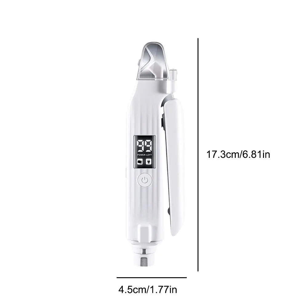toutes les tailles du coupe griffe pour chien de couleur blanc avec ponseuse intégré. Image produit Boutiquechien