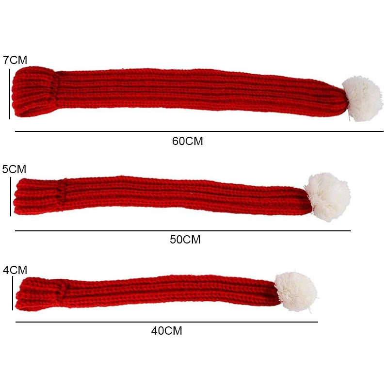 Dimensions total de l'écharpe pour chien de couleur rouge et blanc. Image produit Boutiquechien
