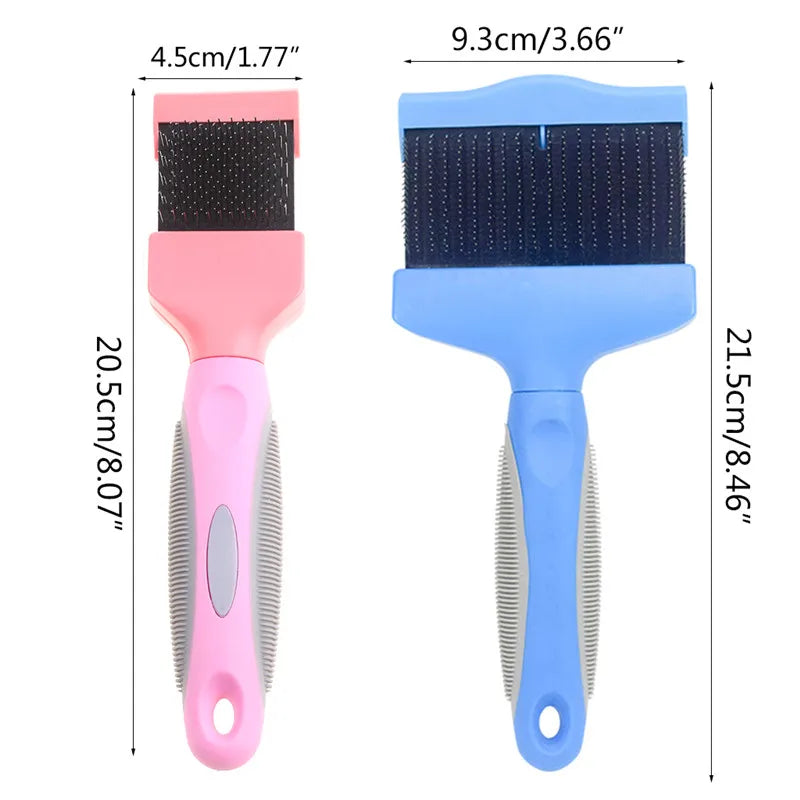 Dimension total de la brosse double fasse pour chien de boutiquechien