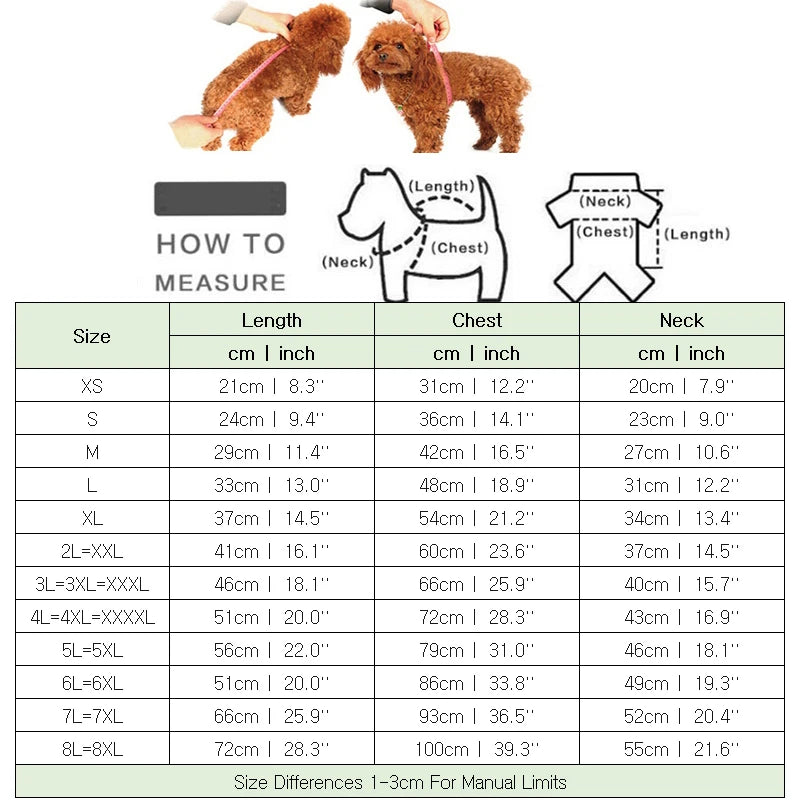Dimensions total du déguisement pour chien en forme de tableau. Image produit Boutiquechien