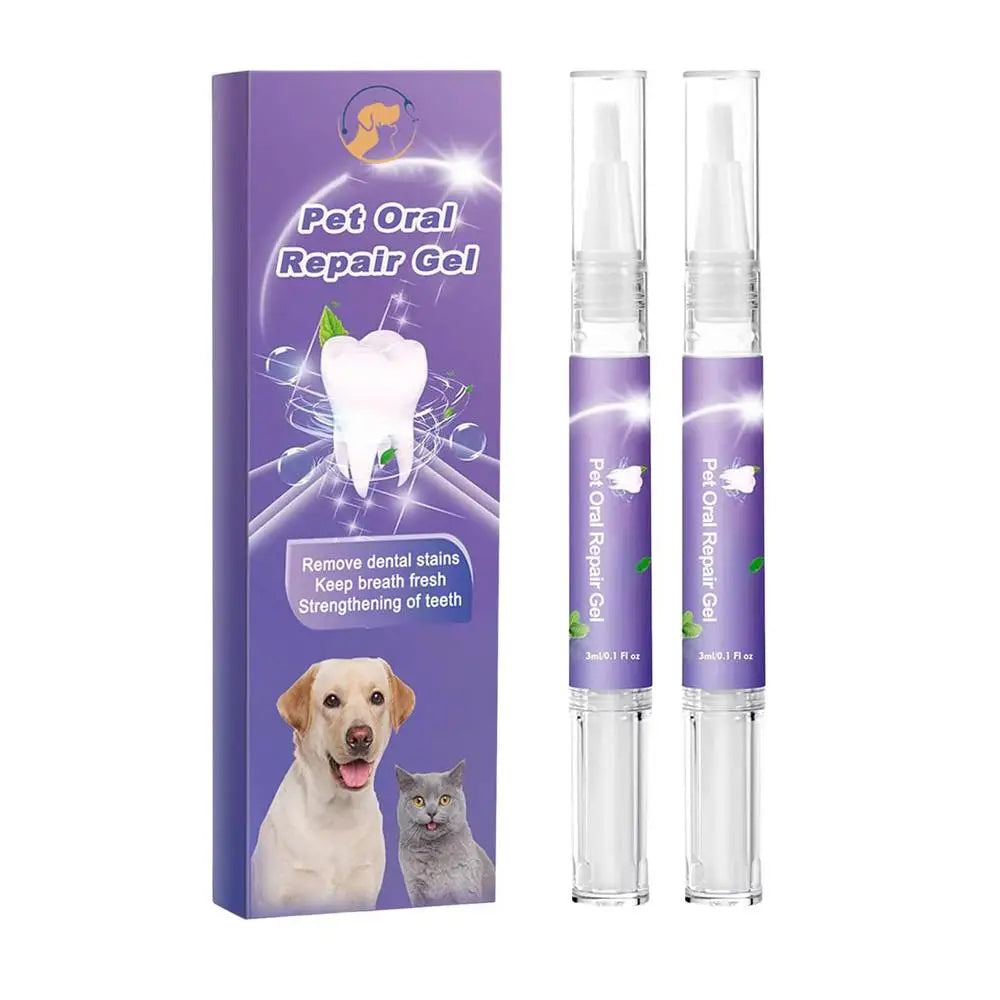 double soin dentaire de couleur violet et blanc. Image produit Boutiquechien