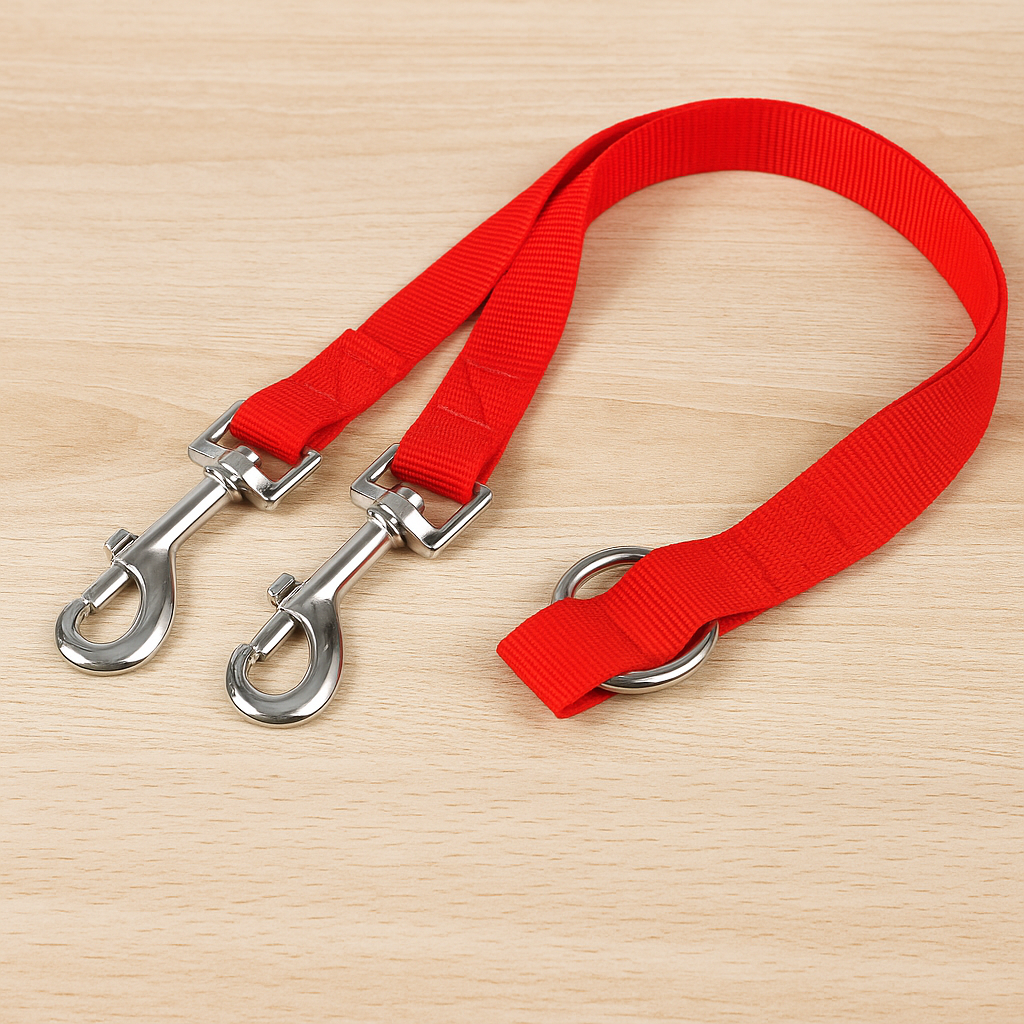 Extension de laisse en nylon de couleur rouge. Image produit Boutiquechien
