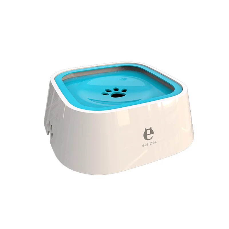 Gamelle d'eau pour chien de couleur bleu et blanche. Image produit Boutiquechien