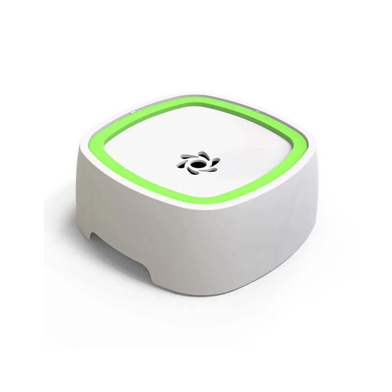 Gamelle d'eau pour chien de couleur verte et blanche. Image produit Boutiquechien