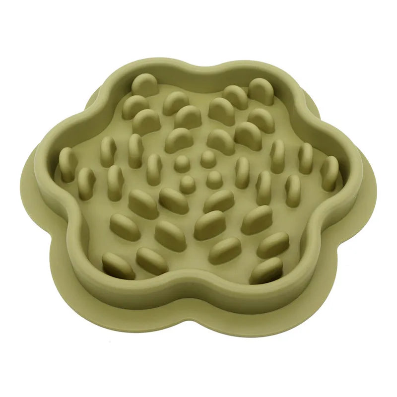 Gamelle en silicone pour chien de couleur kaki. Image produit Boutiquechien
