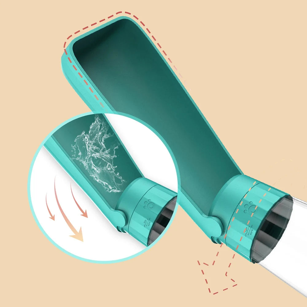 fonctionnement du système d'eau pour la gourde à eau de couleur vert. Image produit Boutiquechien