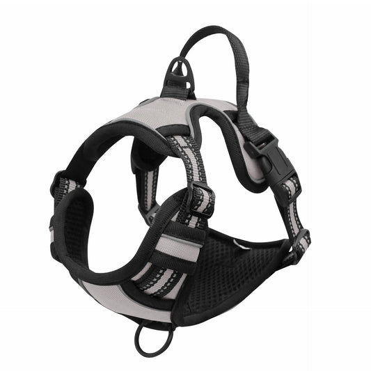 Harnais pour Chien blanc anti-traction