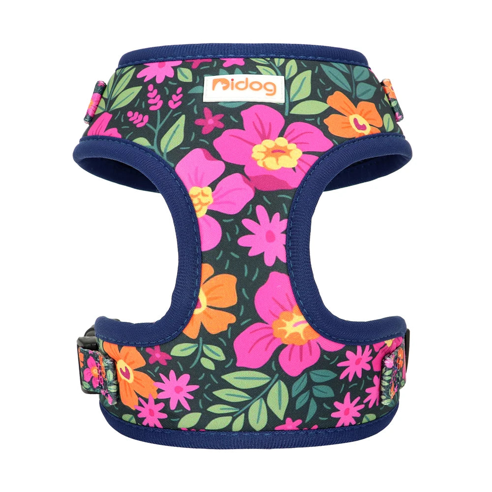 harnais à fleur pour petit chiens colorés fabriqué en nylon