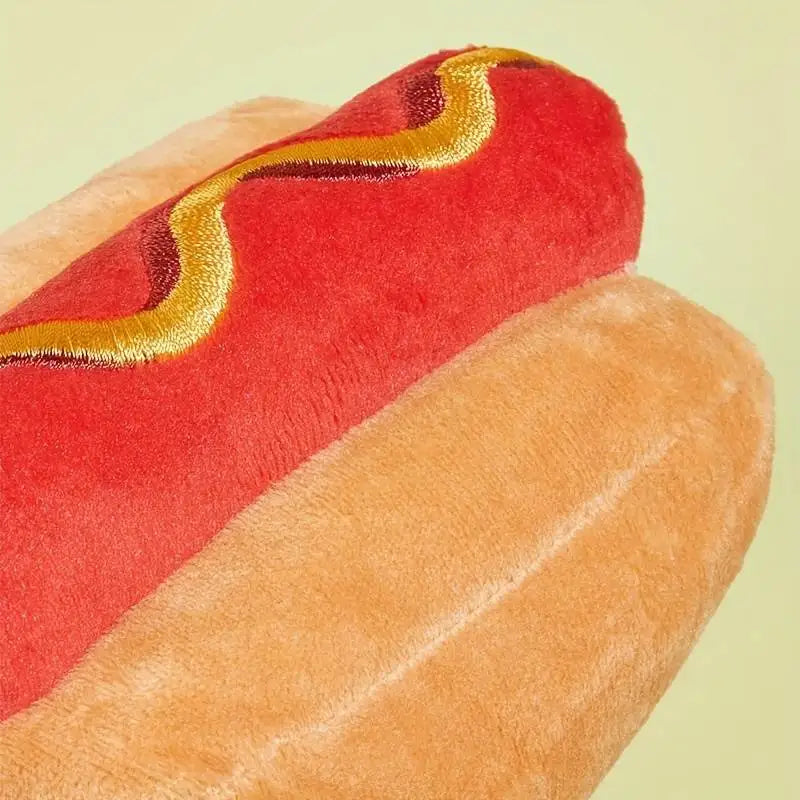 hot dog peluche pour chien
