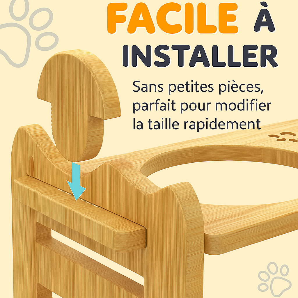 Gamelle ajustable pour chien
