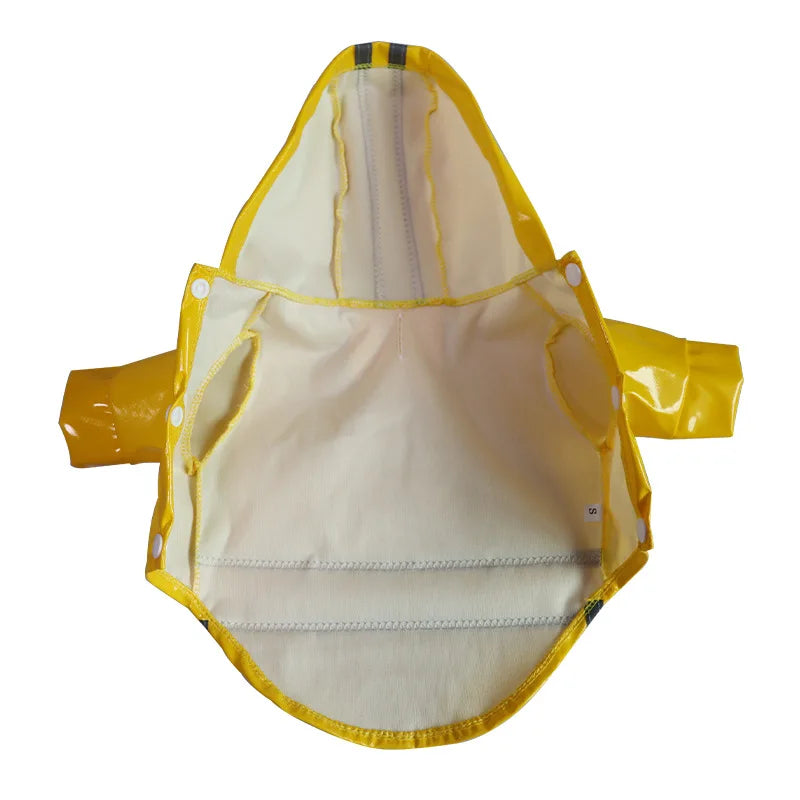 Intérieur de l'imper pour chien de couleur jaune. Image produit Boutiquechien