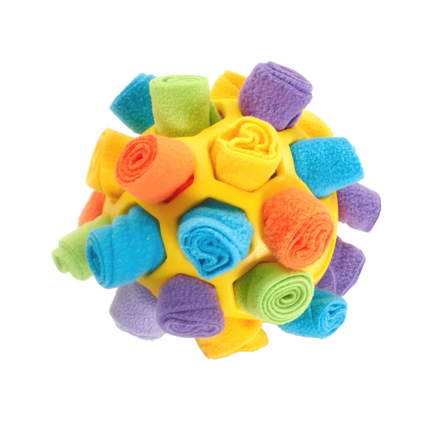 jouet pour chien de couleur jaune sensorielle. Image produit Boutiquechien