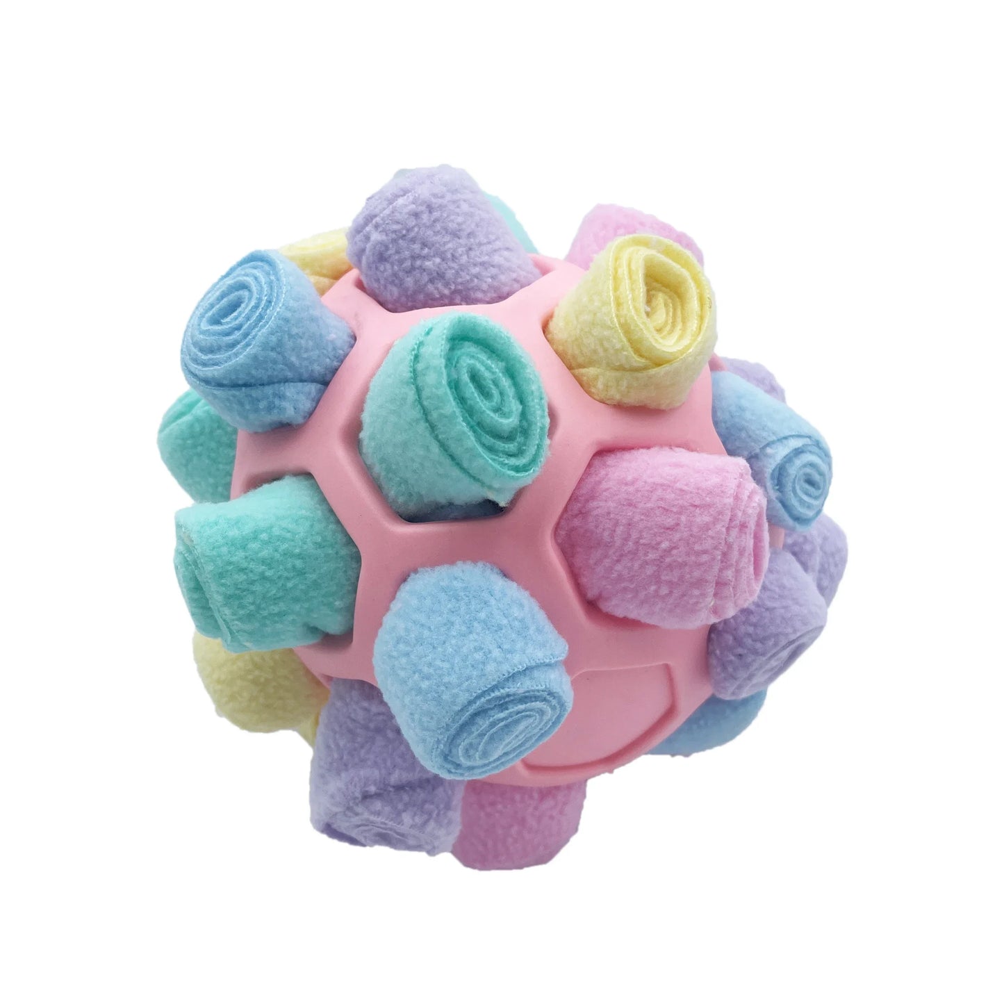 Jouet sensorielle pour chien de couleur rose respirant. Image produit Boutiquechien