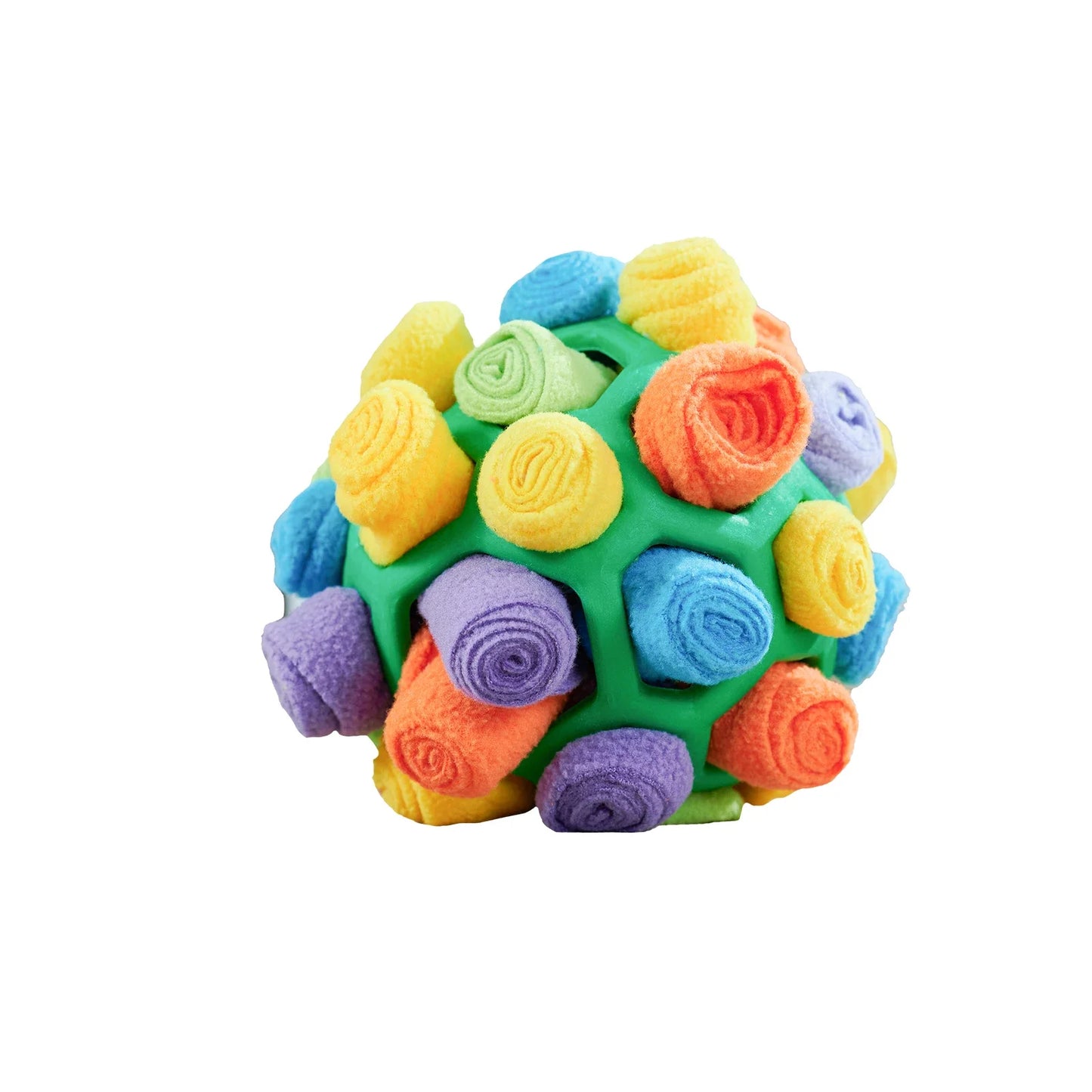 Jouet sensorielle pour chien de couleur vert respirant. Image produit Boutiquechien