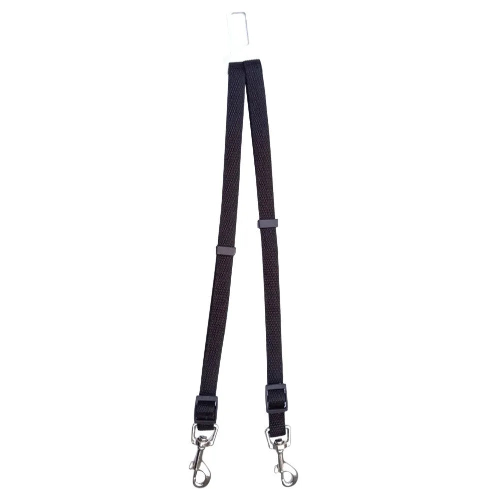 laisse de sécurité de couleur noir pour les chiens. Laisse permettant d'attaché son chien dans la voiture. Image produit Boutiquechien