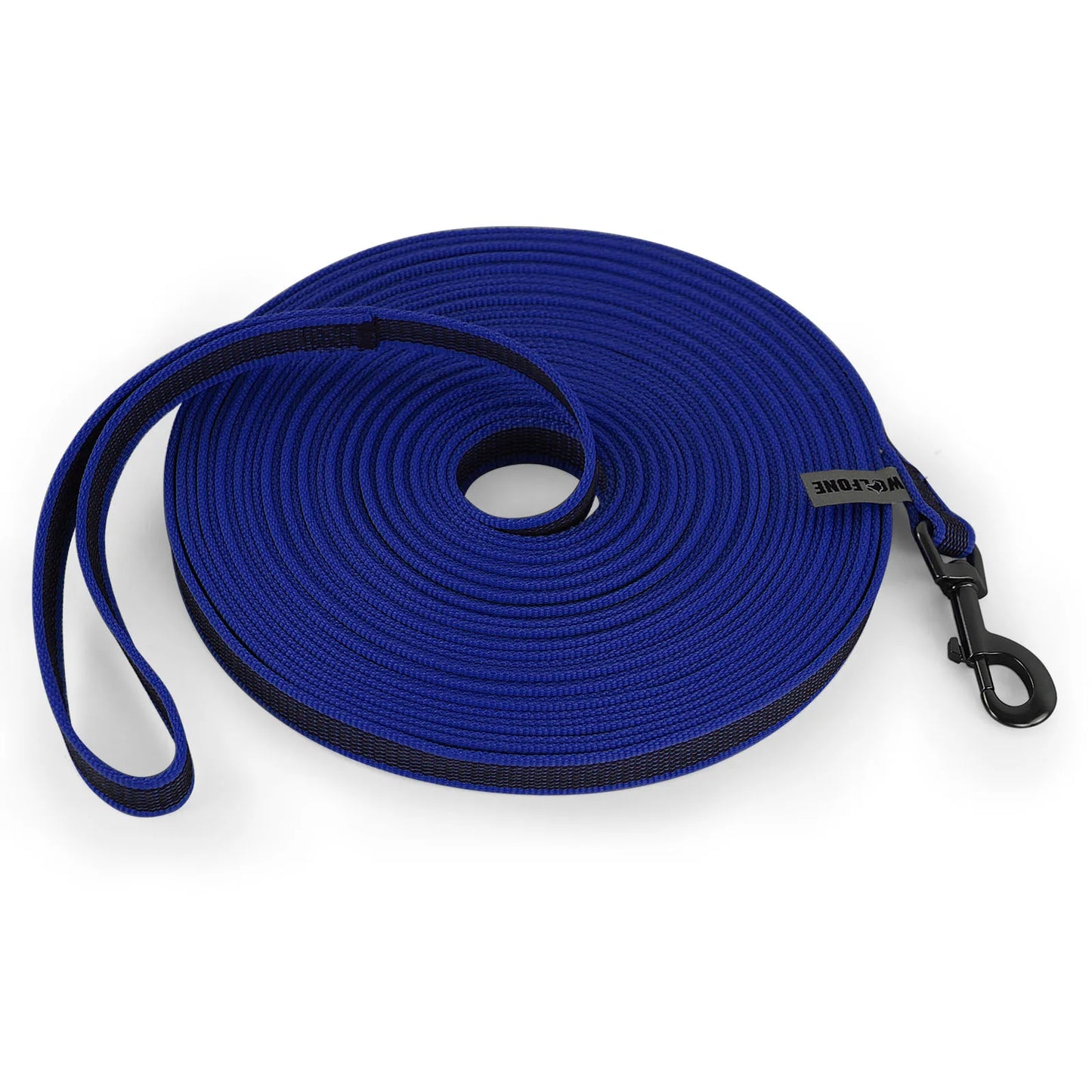laisse pour chiot bleu en nylon résistant de couleur bleu et noir. Image produit Boutiquechien