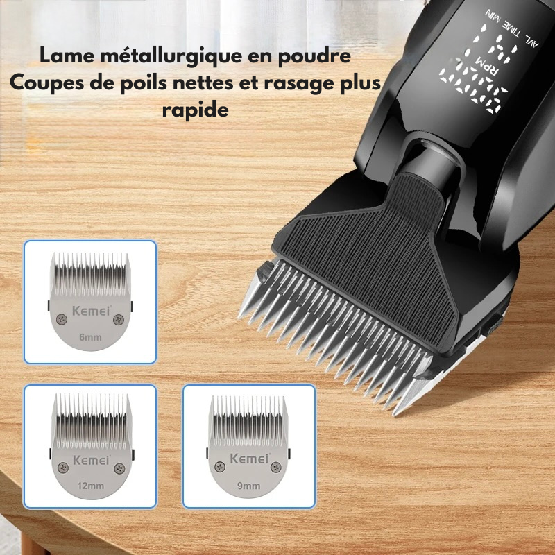 lame pour la tondeuse de poil pour chien de couleur noir avec les sabot pour chien de 6 à 12 mm. Image produit Boutiquechien