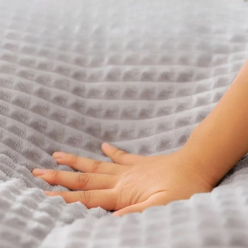 Mains d'une personne touchant le panier doux pour chien xl. Image produit Boutiquechien