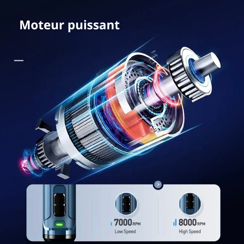 moteur puissance de la ponceuse griffe pour chien parfait pour couper les ongles de son chien. Image produit Boutiquechien