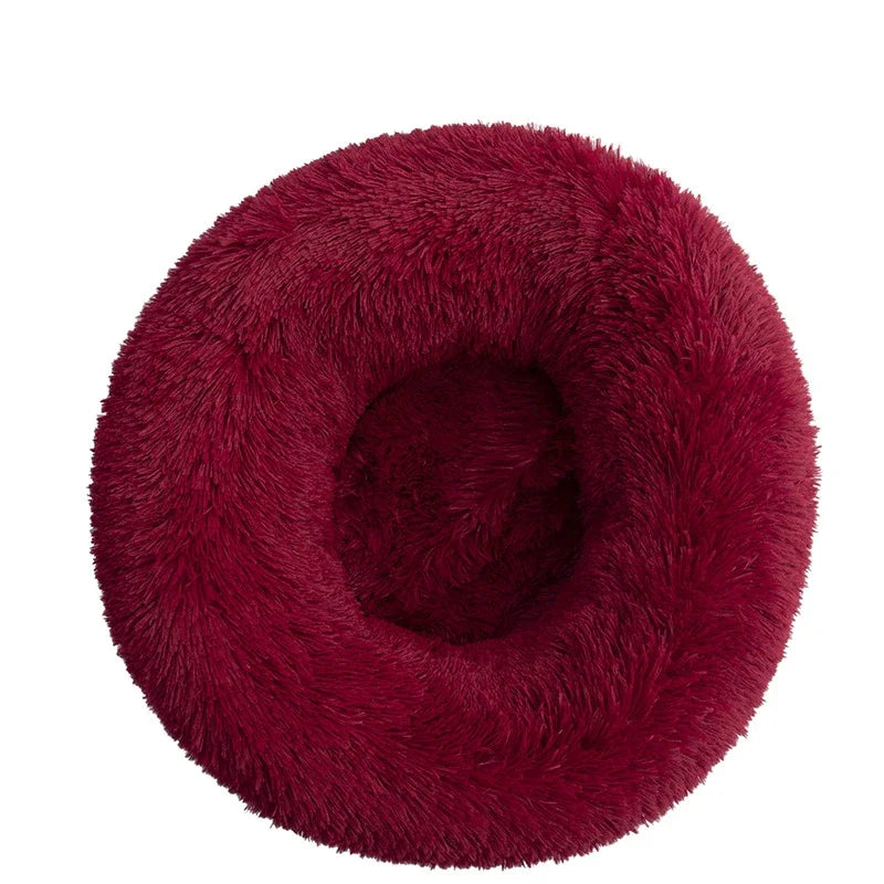 panier fluffy xxl pour chien de couleur vin rouge pour grand chien. Image produit de boutiquechien
