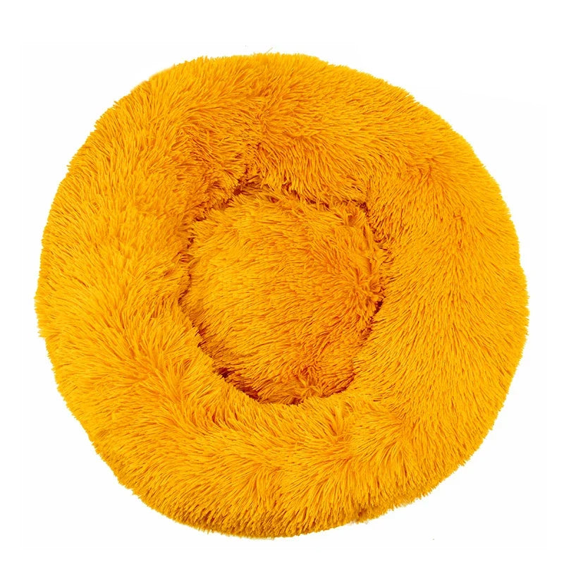 panier fluffy xxl pour chien de couleur jaune pour grand chien. Vendu sur boutiquechien
