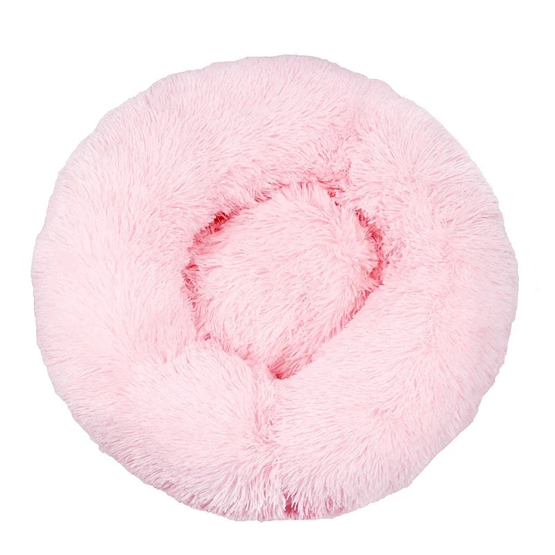 panier fluffy xxl pour chien de couleur rose claire pour grand chien. Image produit de boutiquechien