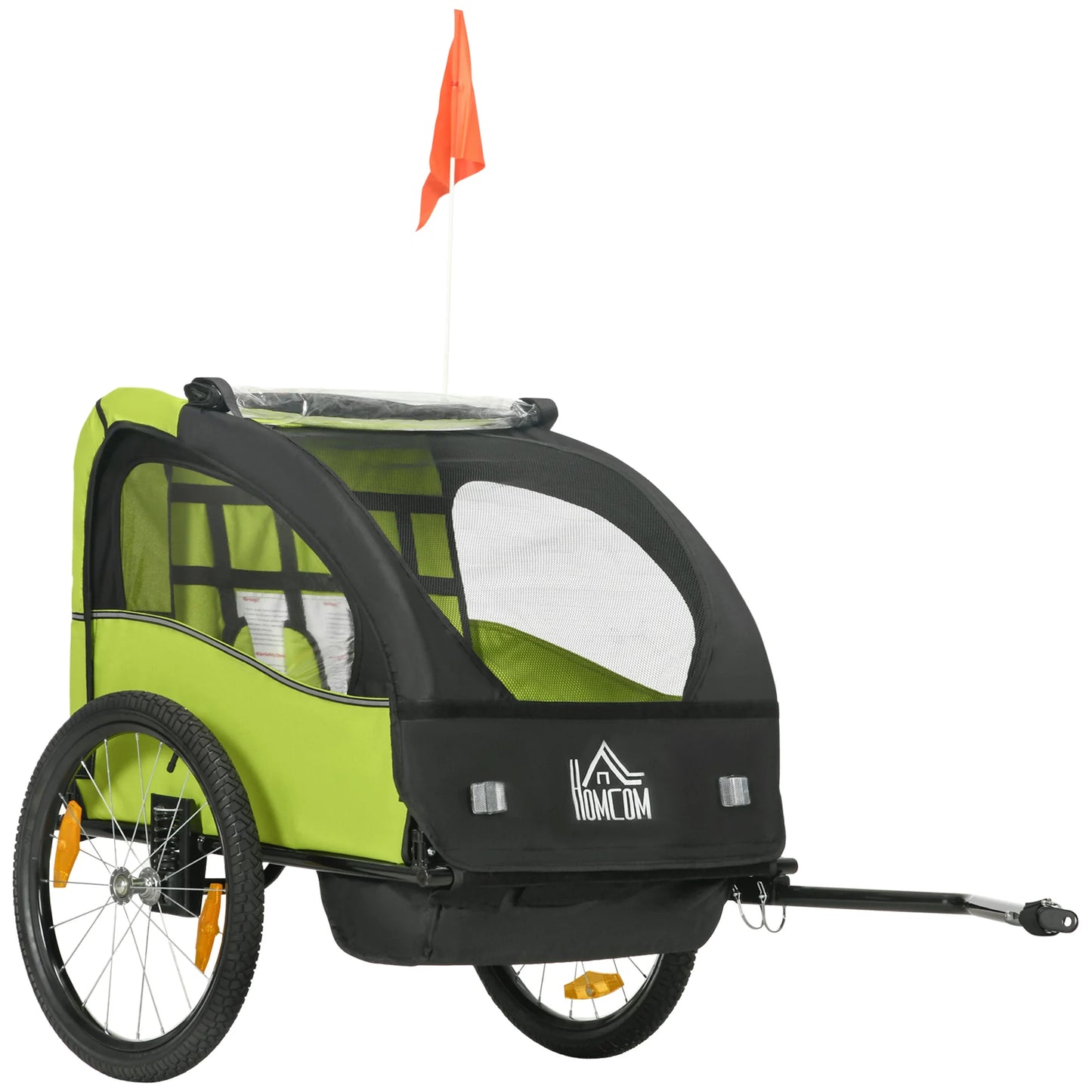 panier pour chien à accrocher à un vélo de couleur vert et noir. Parfait pour les chiens à mettre derrière un vélo. Image produit Boutiquechien