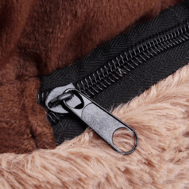 panier pour chien en forme de patte déhoussable pour chien xl. Déhoussable avec une fermeture éclair. Image produit boutiquechien